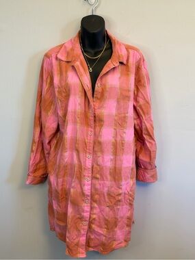 Victoria’s Secret Pink Plaid Midi Dress 💕✨
